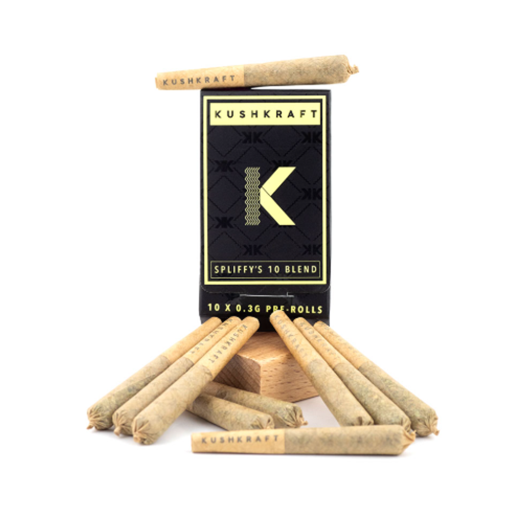 KUSHKRAFT 10 X 0.3G HOUSE BLEND PRE-ROLLS - All Greens, Sativa Dominant, Indica Dominant, Hybrid