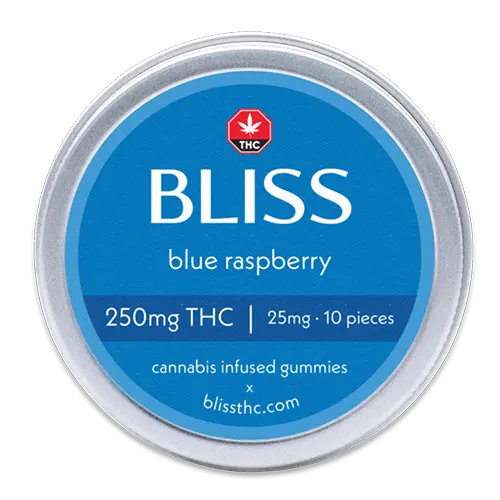 Blue Raspberry Gummies - 250mg - Edibles